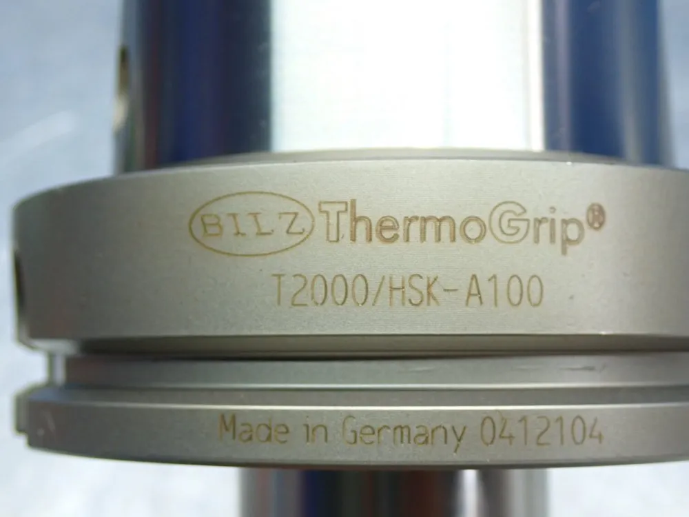 Bilz Max Rpm: 12,000 Thermogrip Chuck T2000 Hsk End Mill Holder - Hsk-a100