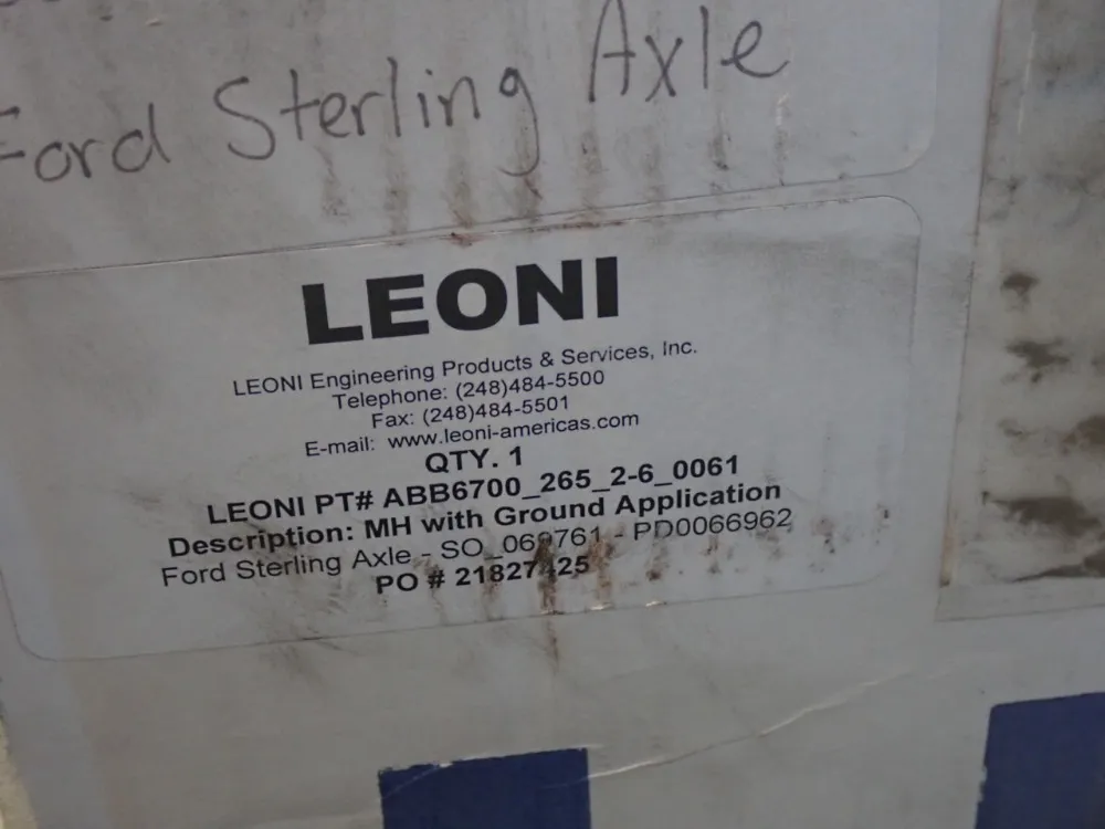 Leoni Corrugated Umbilical Cable Assembly - Abb6700-265-2-6-0061