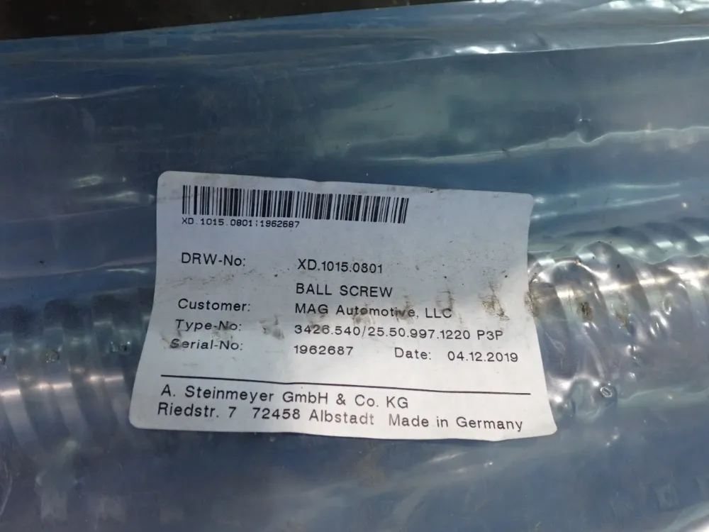 Steinmeyer Ball Screw - 3426.540/25.50.997.1220p3p