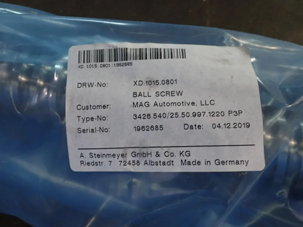 Steinmeyer Ball Screw - 3426.540/25.50.997.1220p3p