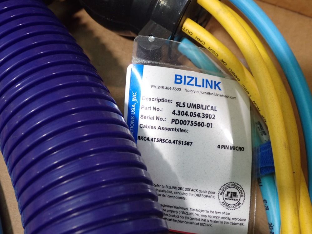 Bizlink / Leoni Corrugated Umbilical - 4.304.054.3902