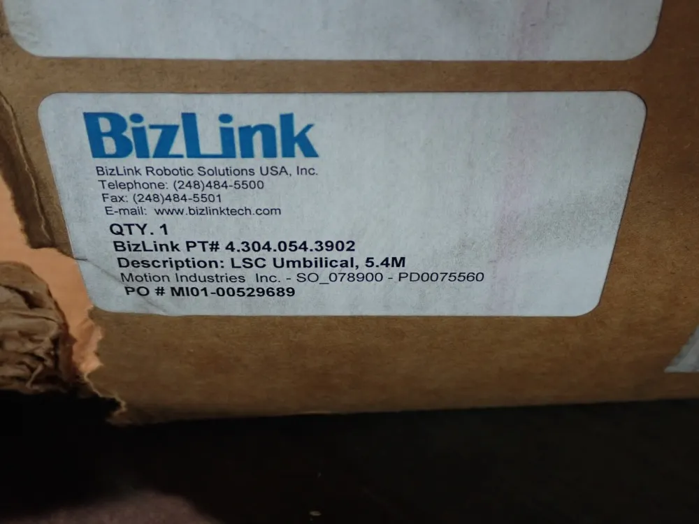 Bizlink / Leoni Corrugated Umbilical - 4.304.054.3902