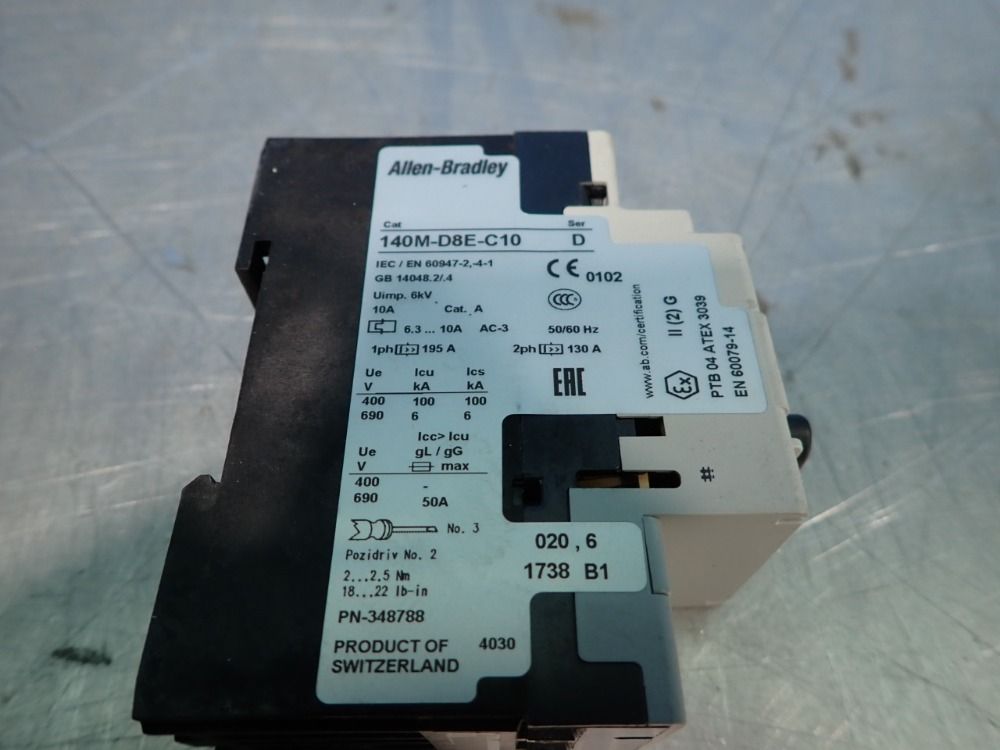 Allen Bradley Circuit Breaker - 140m-d8e-c10