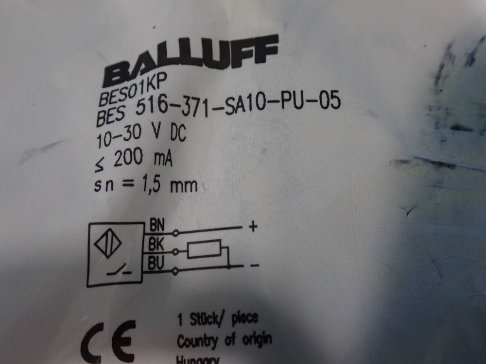 Balluff Proximity Sensor - Bes516-371-sa10-pu-05