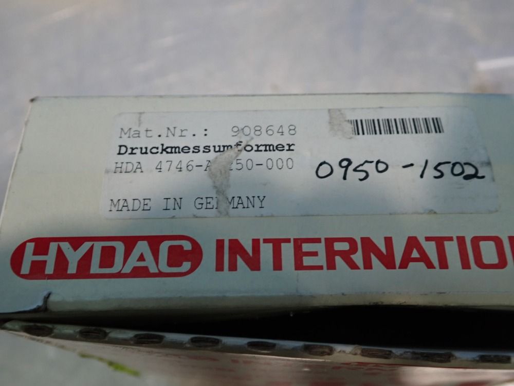 Hydac Pressure Transmitter - Hda4746-a-250-000