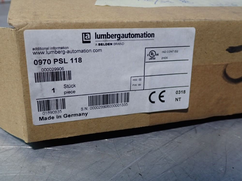 Lumbergautomation I/o Module - 0970psl-118
