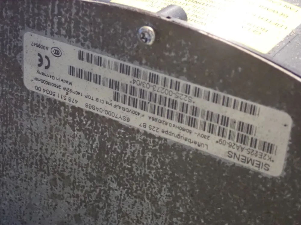 Siemens Vector Control Converter Chassis Unit - 6se7032-6eg6o-z