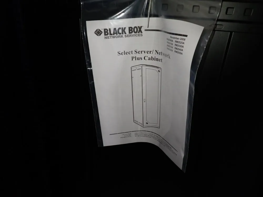 Black Box 21" X 39" X 76" Server Cabinet - Rm2540a