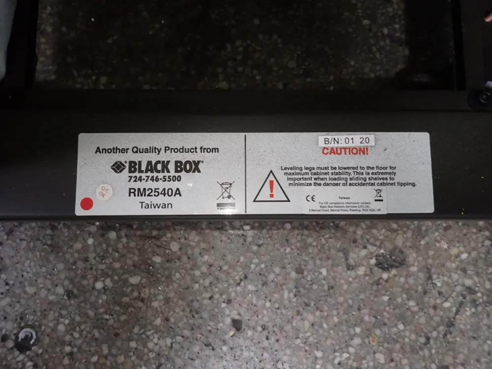 Black Box 21" X 39" X 76" Server Cabinet - Rm2540a