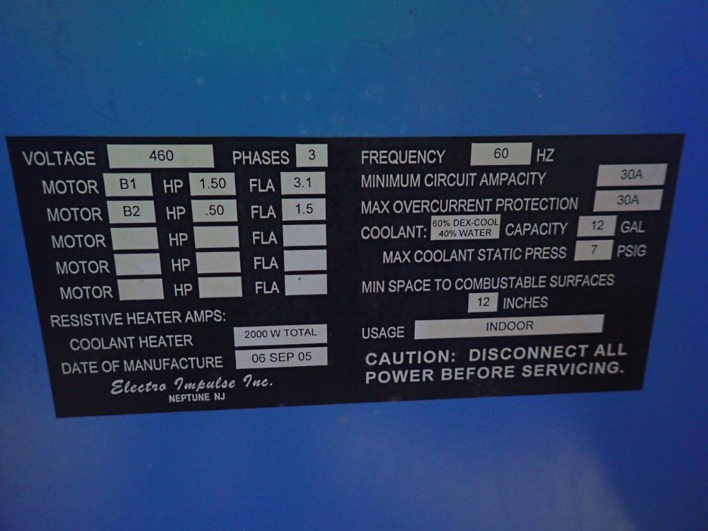 Electro Impulse Inc. Cooling Unit - 60700