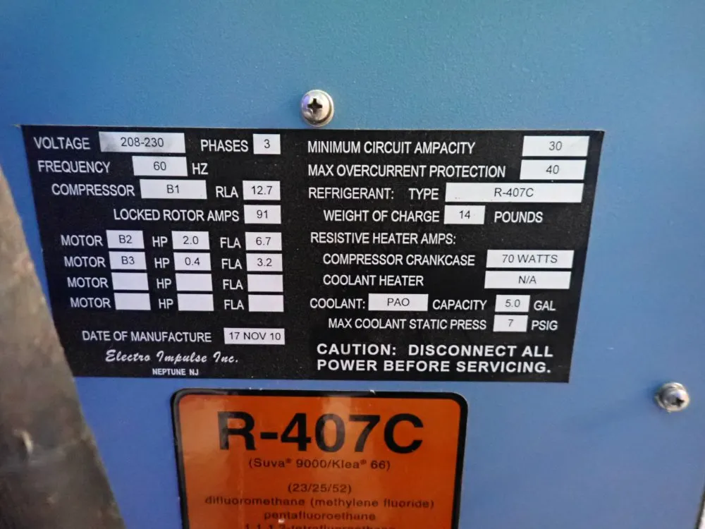 Electro Impulse Inc. Cooling Unit - 65250