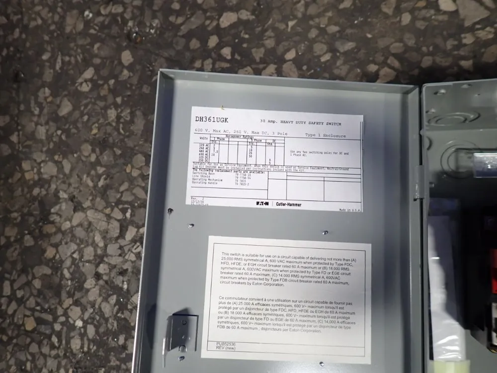 Eaton 30a Fusible Disconnect