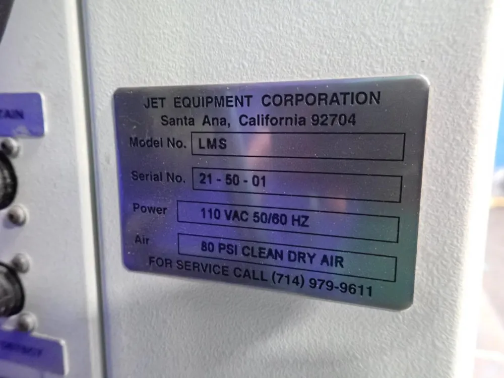 Jet Equipment Corp. Cnc Router - Lms