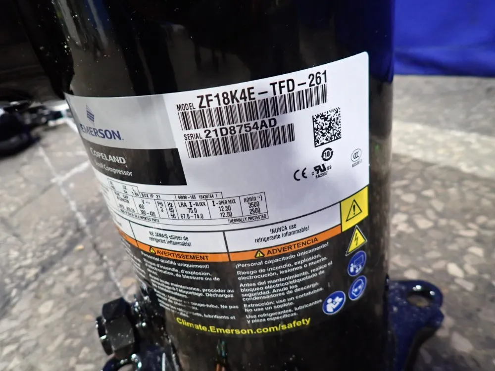 Emerson Scroll Compressor - Zf18k4e-tfd