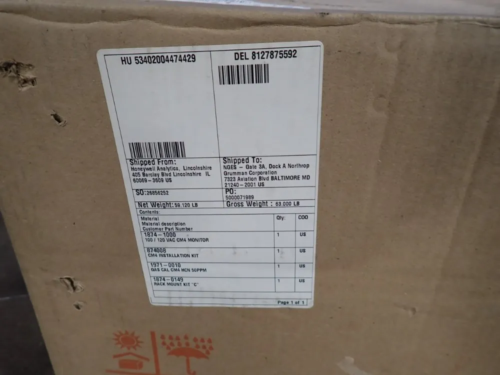 Honeywell Cm4 Gas Monitor - Cm4