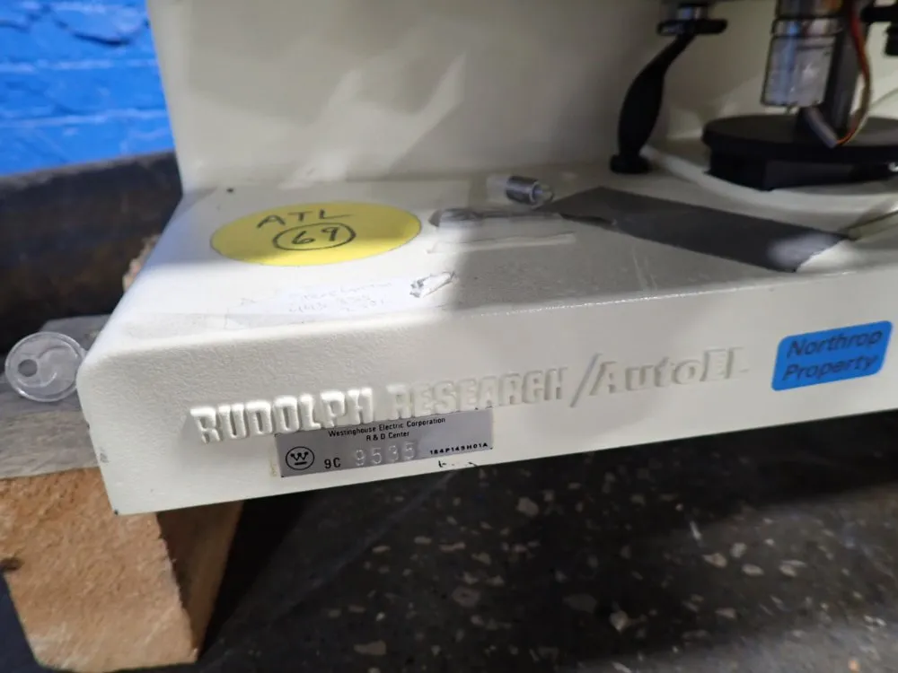 Rudolph Auto Ellipsometer - Autoel Njr-1 Ss1-396