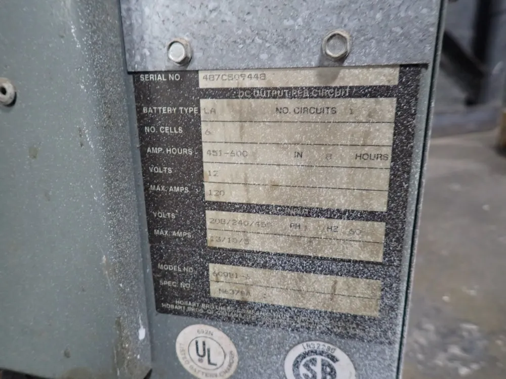 Hobart Battery Charger - 600b1-6