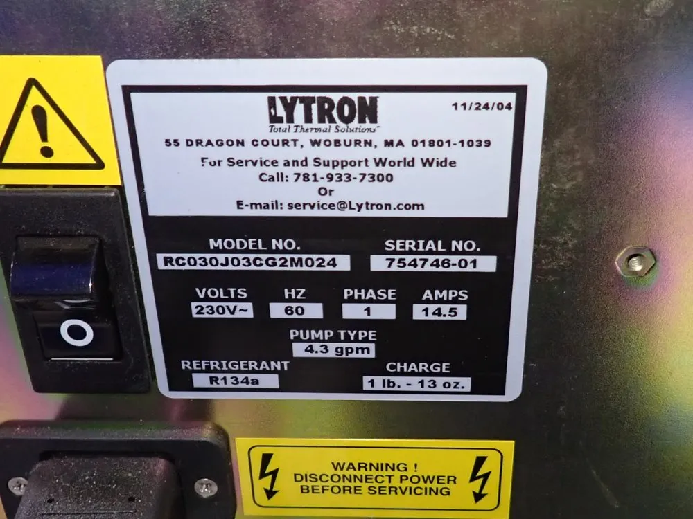 Lytron Chiller - Rc030j03cg2m024