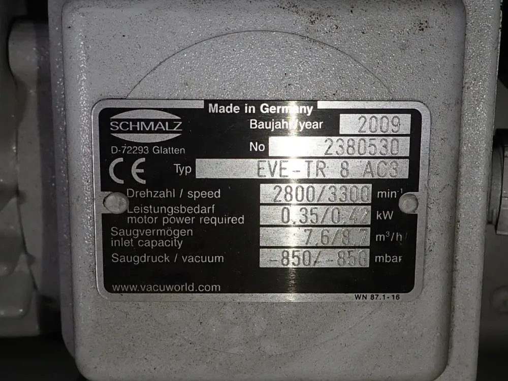 Schmalz 96" Vacuum Lift - Vacumaster Basic