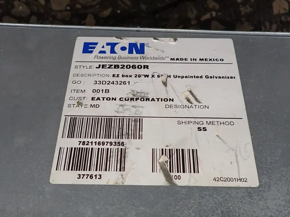 Eaton Panelboard - Jezb2060r