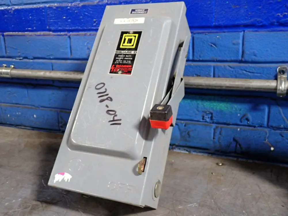 Square D 30 Amp / 600 Vac Non Fusible Disconnect