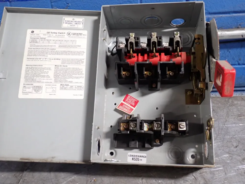 General Electric 30 Amp / 600 Vac Fusible Disconnect - Th3361