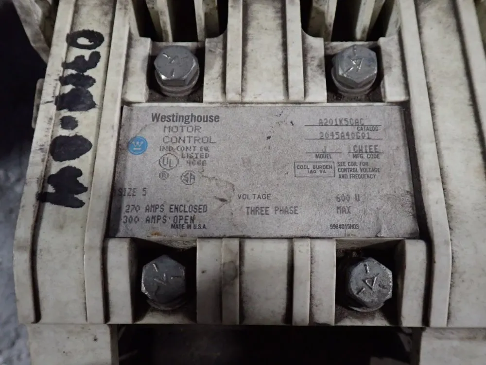 Westinghouse Motor Control - J