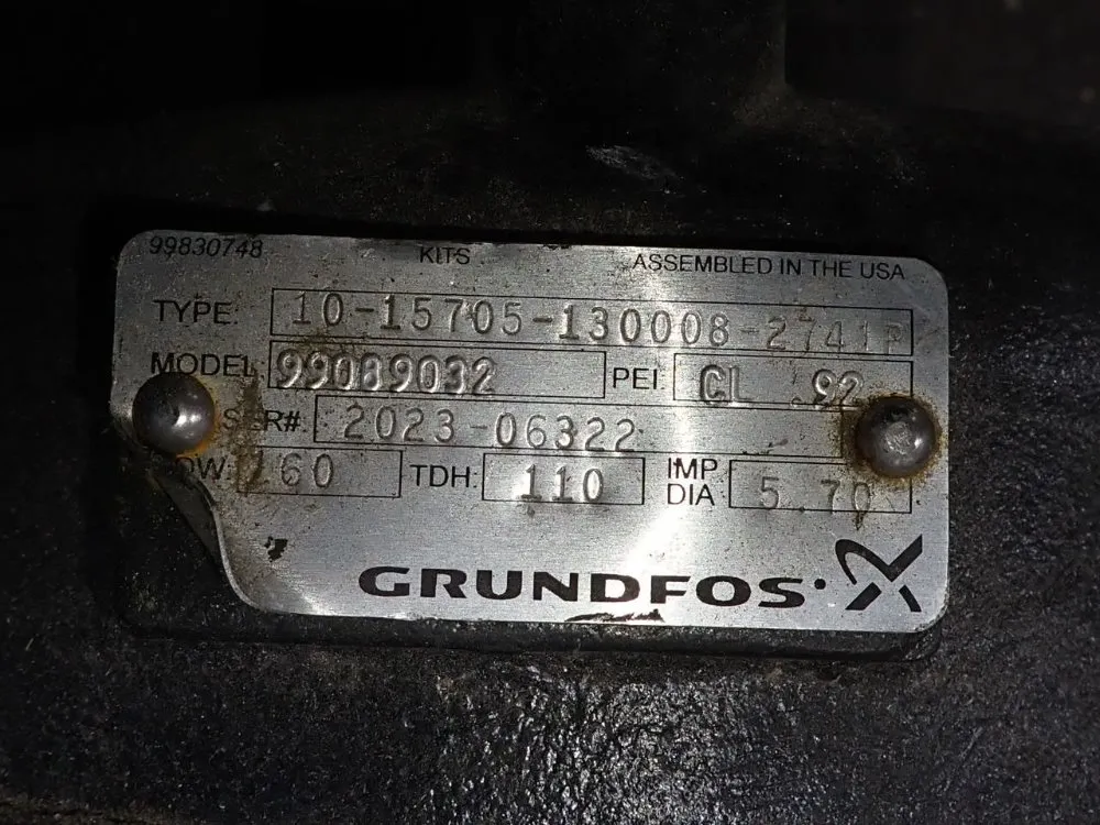 Grundfos 7.5 Hp Pump - 99089032