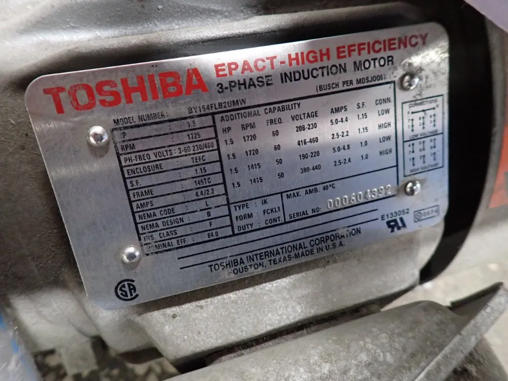 Busch 1.5 Vacuum Pump