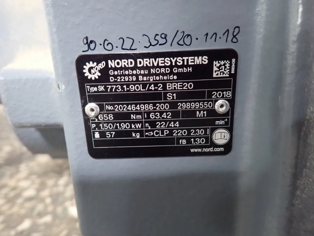 Nord Drive Systems 1.50 Gear Drive - 773.1-90l/4-2 Bre 20
