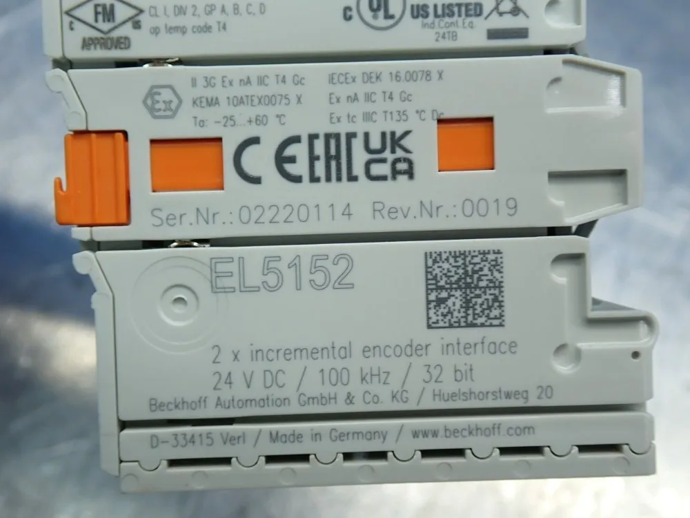 Beckhoff Ethercat Terminal 2-channel Encoder Interface 2pcs - El5152