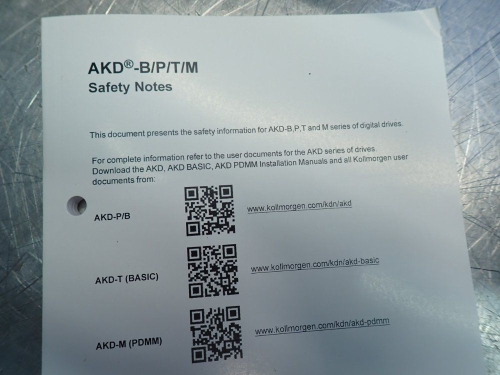 Kollmorgen Servo Drive - Akd-p00306-ncei-0000