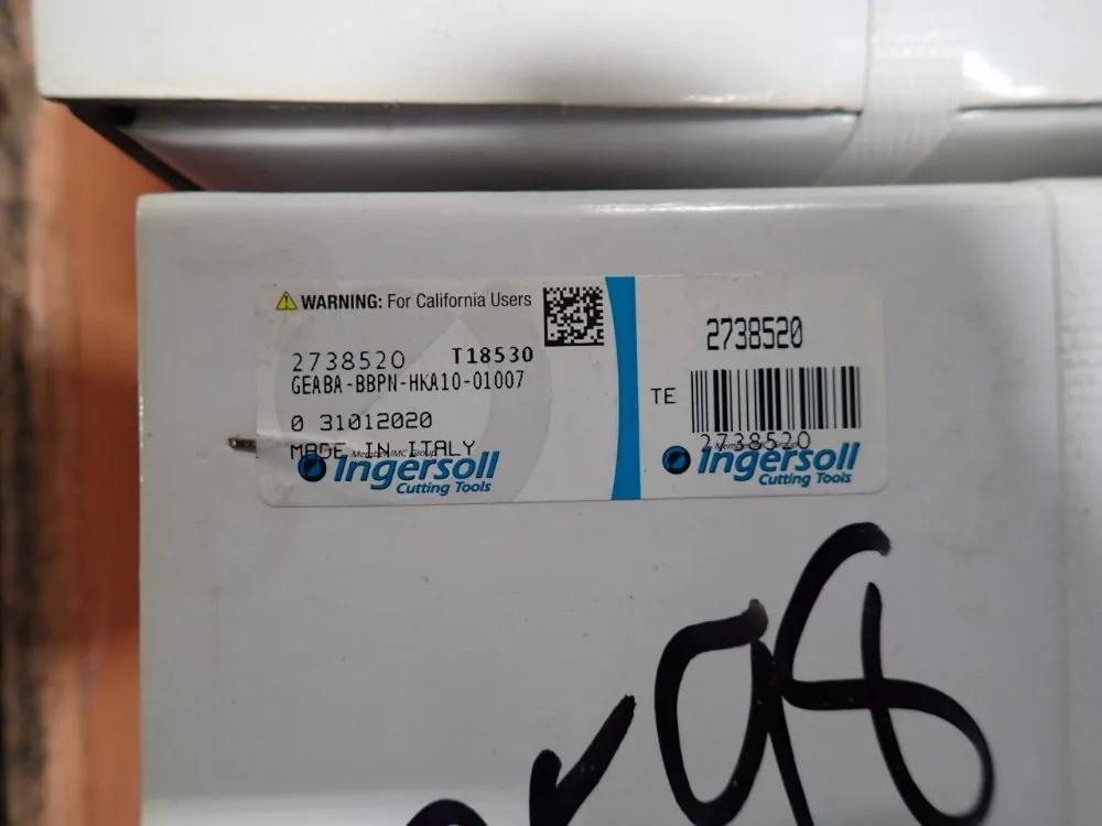 Ingersoll Cutting Tools Collet Chuck Tool Holder