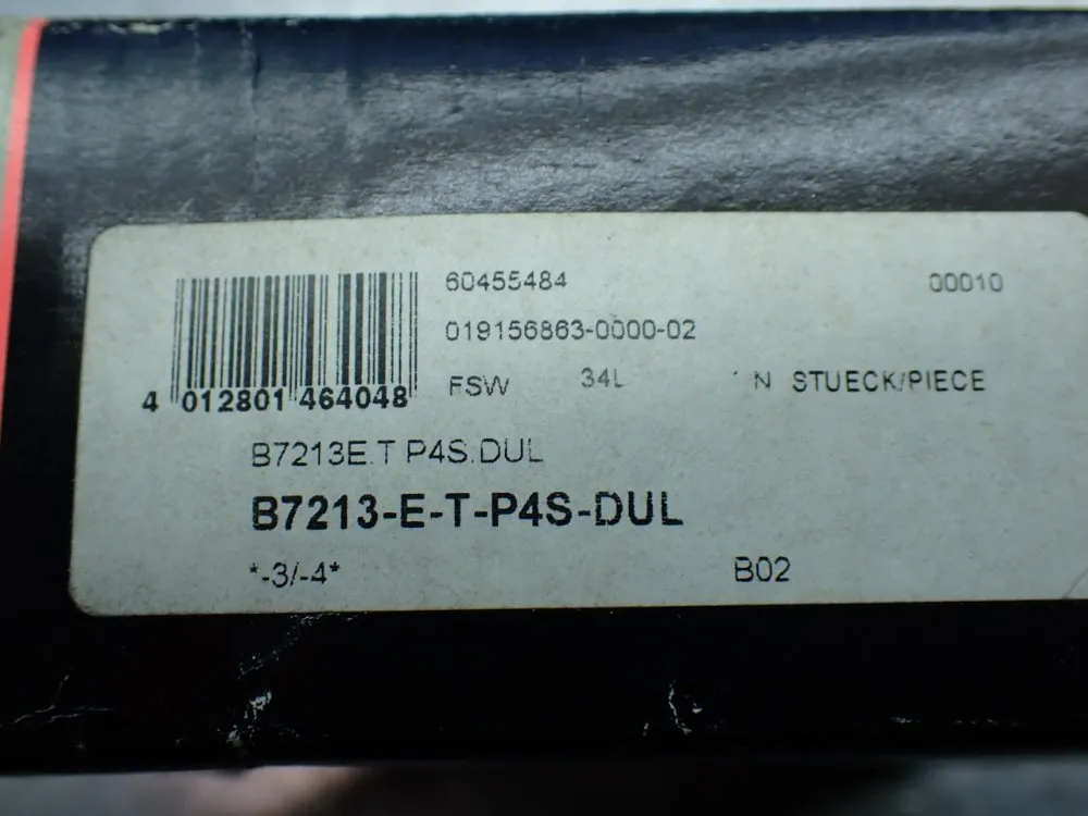 Fag 65 Mm Bore, 120 Mm Od, 23 Mm Width Super Precision Bearing Set. - B7213-e-t-p4s-dul