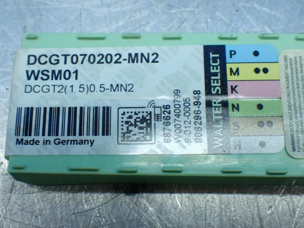Walter 60 Pvd Turning Inserts - Dcgt070202-mn2
