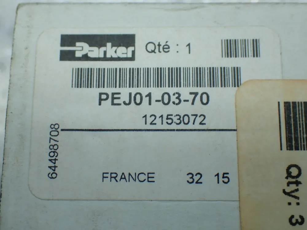 Parker Pneumatic Valve Base Plate Unit - Pej01-03-70