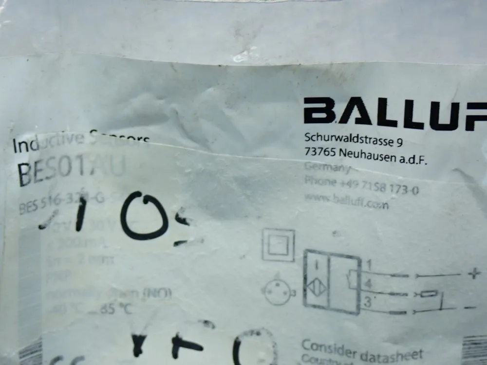 Balluff 2mm Range Inductive Proximity Sensor - Bes01au