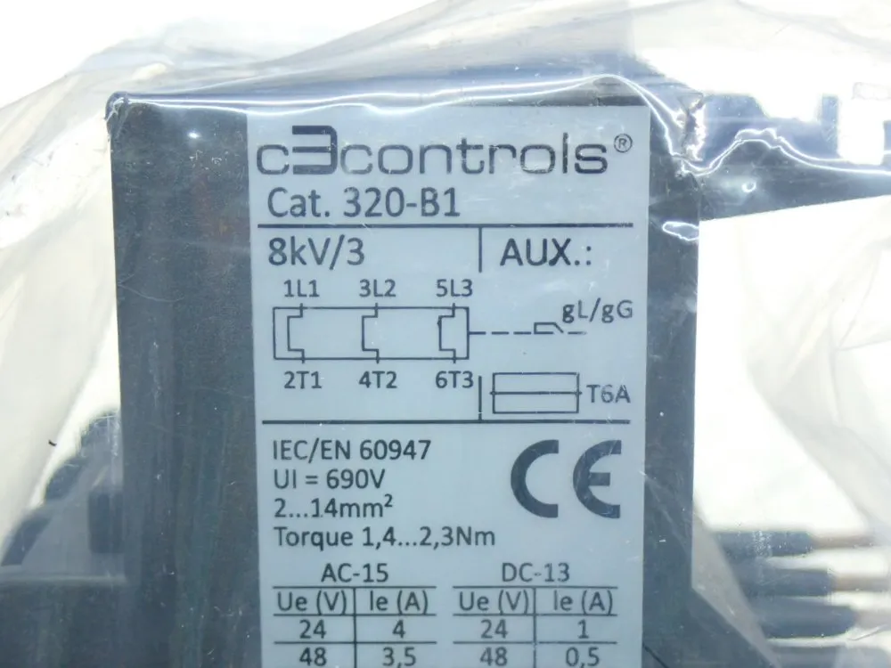 C3controls Bimetallic Overload Relay - 320-b1d80