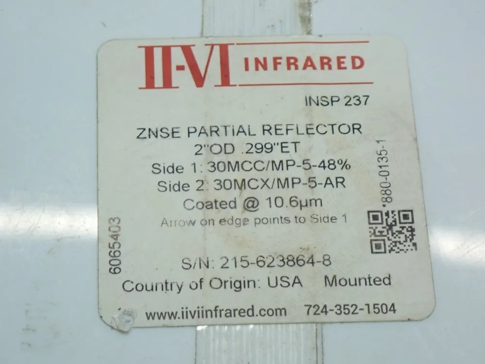 Ii-vi Infrared Output Coupler Assmebly Rev C - 880-0135-1