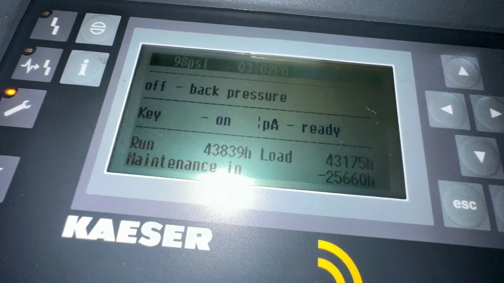 150 Hp Kaeser Air Compressor, Model Sfc110t