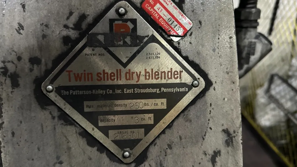 3 Cu Ft P-k Twin Shell Blender, S/s