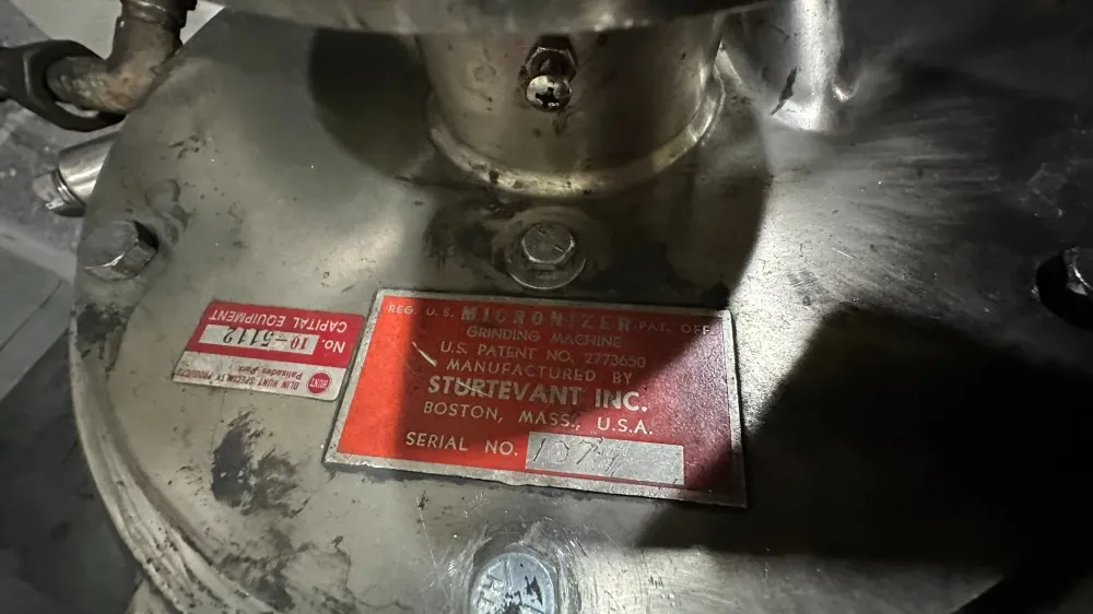 8" Sturtevant Jet Mill, S/s