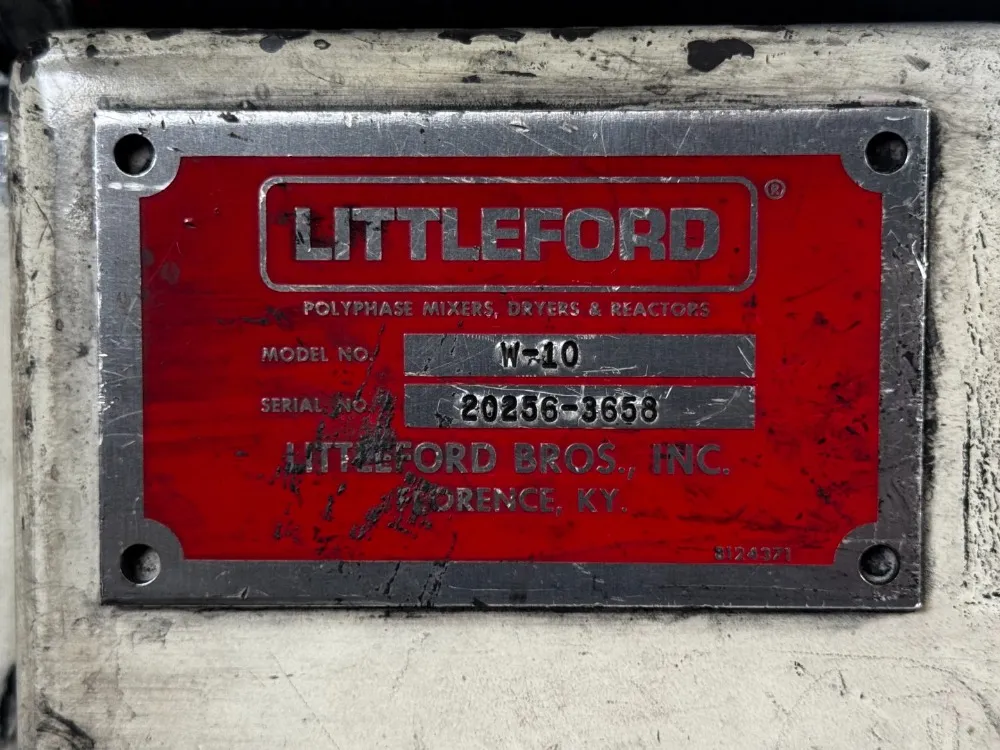 10 Liter Littleford High Intensity Mixer, Model W-10