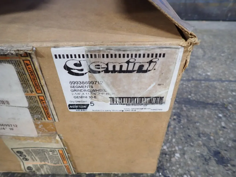 Norton 2 1/4" X 11 1/4" X 8" Grinding Wheel Segments - 69936699712