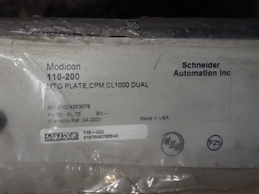 Schneider Automation Inc Mounting Plate - 110-200
