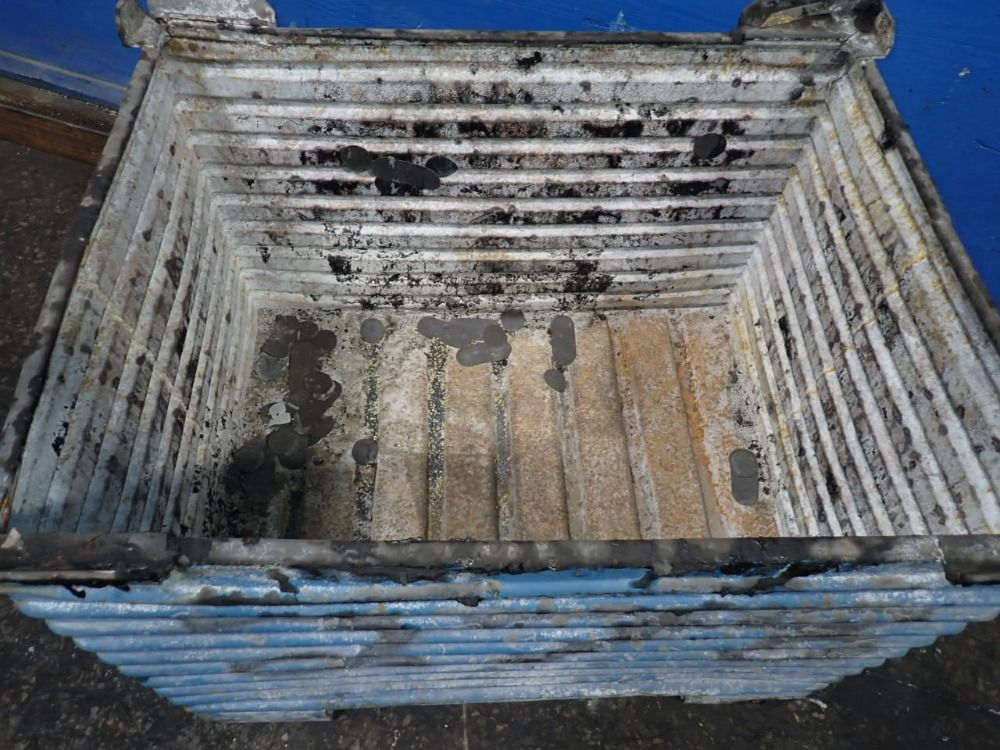 45" X 34" X 30" Id Steel Bin