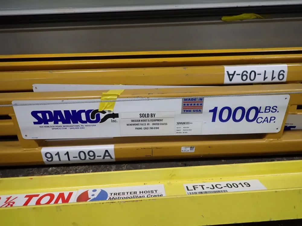 1000 Lbs / 1/8 Ton Crane Systems