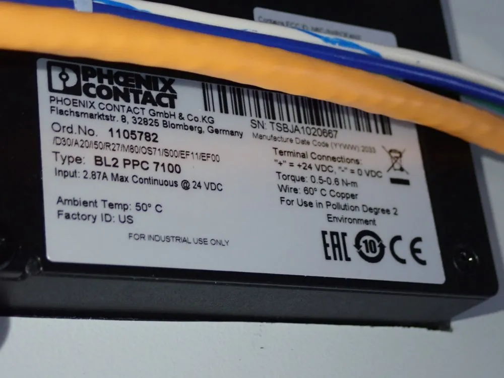 Phoenix Contact Control Cabinet - Bl2ppc 7100