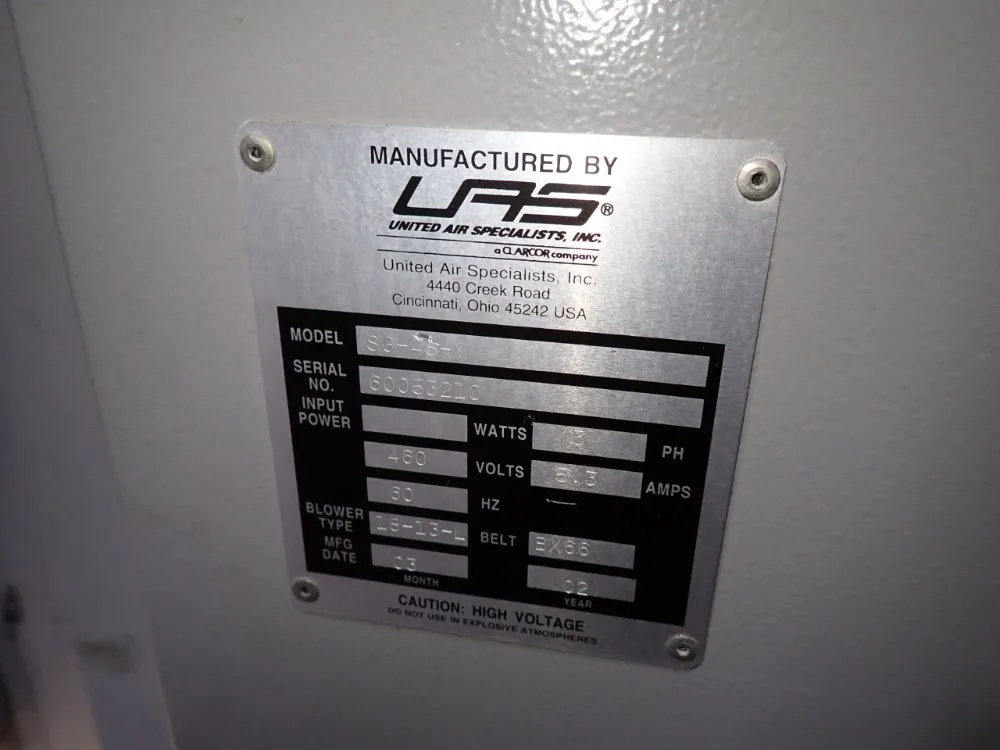 United Air Specialists Inc Air Cleaner - Sg-4s-m