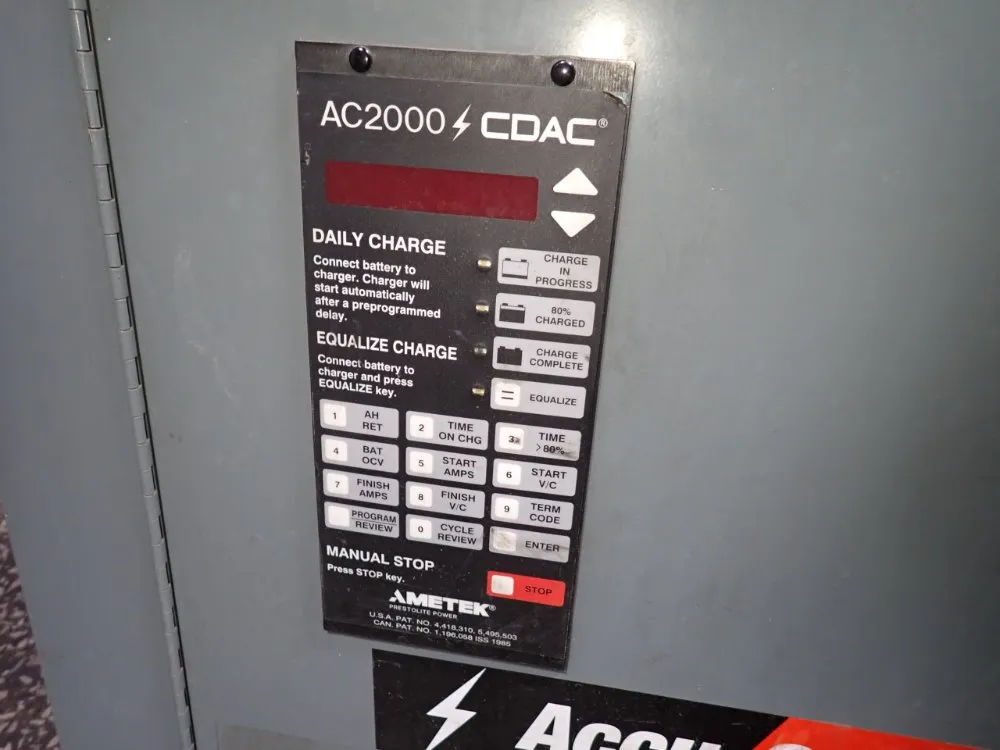 Ametek 1050 Ah Battery Charger - 1050c3-18